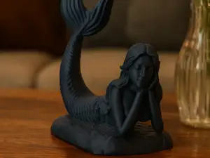 Ethereal Mermaid Sculpture - Fantasy-Inspired Art