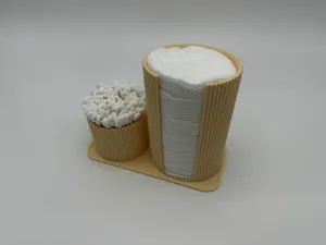 Cotton wool pad and Cotton bud holder