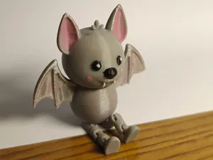 Adorable Murciélago Articulado Chibi