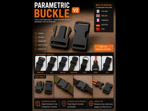 Parametric Side-Release Buckle 参数化快拆插扣 10-60mm