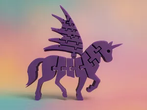 Flexible Winged Unicorn / Articulated Alicorn