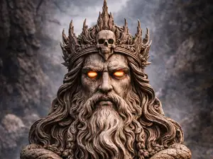 Greek god Hades statue