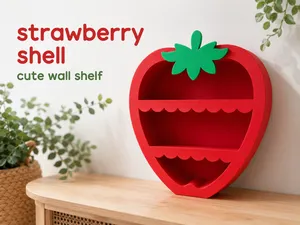 Strawberry Shelf – Cute Kawaii Wall Shelf