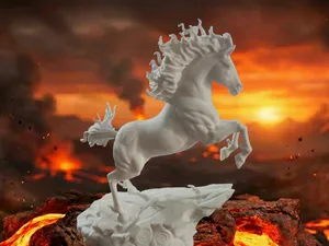 The Inferno Stallion: Fire Spirit Horse