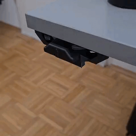 One Press deploy Cupholder [Rubber band powered]