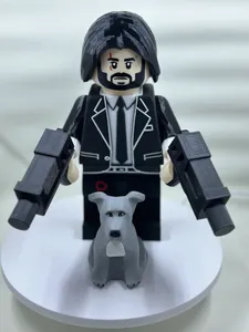 Bricks John Wick with Dog