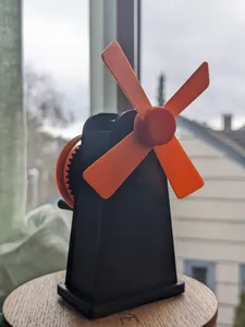 Wind-up Windmill Kit Card (Fully 3D printed)