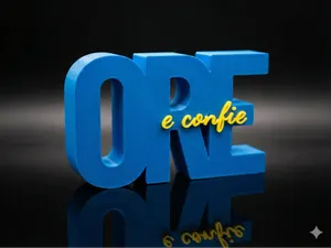 3D Printable Customizable Sign - ORE e confie