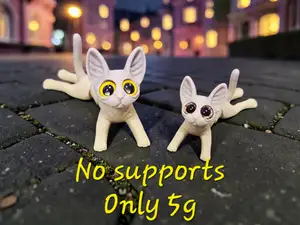 SC Flexi Serval Cat - glass eye compatible