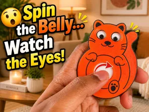 Spinning Eyes Cat Toy - Snap fit