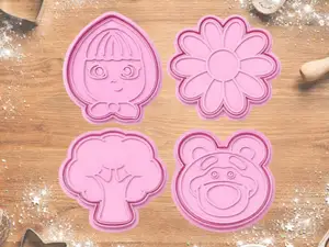 Masha and the Bear – Cookie Cutter Set (Set of 4)
