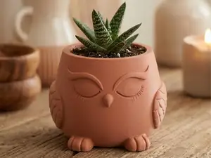 "Milo" Owl Planter ♡ - Cute Decor