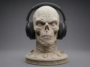 The Eternal Listener - Pharaoh Headphone Stand