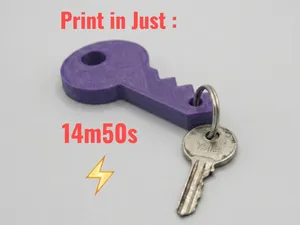 Simple key keychain