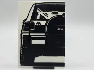 2D Wall Art Toyota RAV4