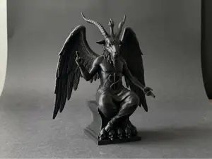Baphomet Sculpture - Winged Occult Deity Statue