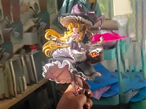 《东方project》雾雨魔理沙 站姿手办 高23cm 已分件 易上色