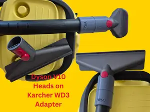 Vacuum adapter: Dyson heads on Kärcher Vacuum