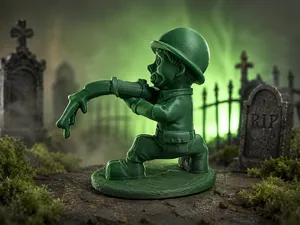 Peace Soldier Soldatino con Fucile sgonfio No War