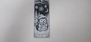 Cute Hedgehog Christmas Gift Winter Bookmark