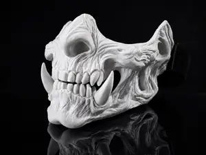 Tusked Skull Mask – Stylized Horror Mask