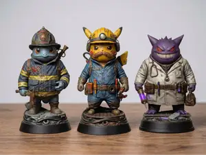 Pokemon at work - Pikachu, Squirtle and Gengar