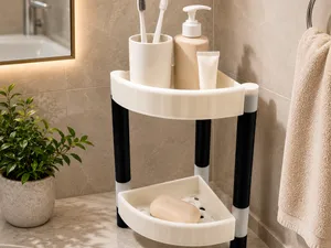 Corner Bathroom Organizer Shelf