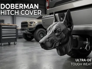 Doberman Hitch Cover – 2-Inch Receiver