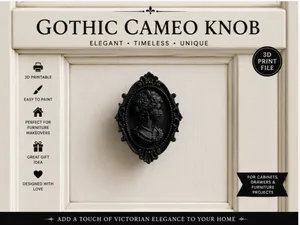 Victorian Cameo Furniture Knob Cabinet Hardware