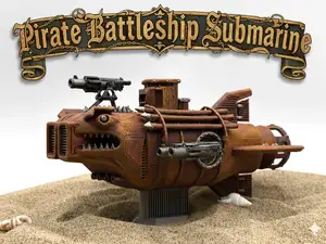 Pirate Battleship Submarine