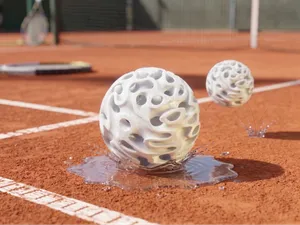 Voronoi Gyroid Tenis Ball