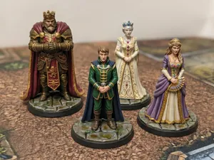 DnD King, Queen, Princess and Prince miniatures