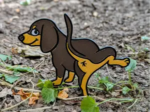 Dachshund Plant Stake