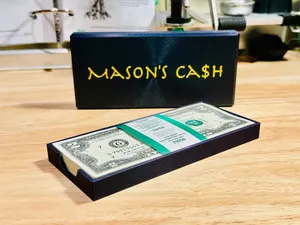 Rigid Cash Money Gift Box - 100 USD Bills