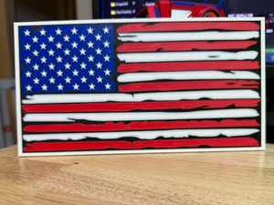 Distressed American Flag Wall art