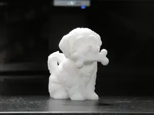 Shih Tzu with Bone – Cute Dog Figurine