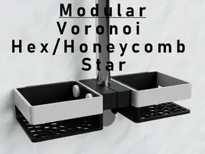 Modular Minimalist Floating Shower Basket