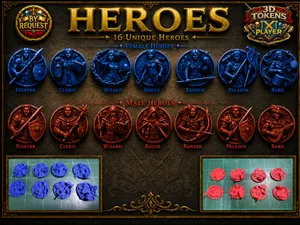 Heroes / Heroines / NPC: 3D Tokens Mons Comp Vol 7
