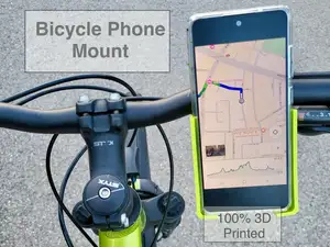 Phone mount for bike