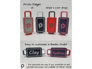 Slide Fidget V1 – Double Action Clicker