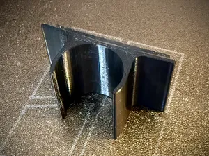 3/4 inch (20mm) Pipe Clamp with Adhesive Backing
