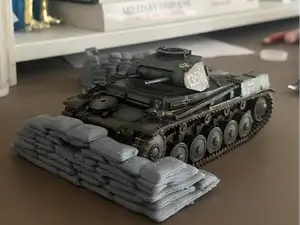 Sand Bag Wall 1/35 Scale Model Kit for Dioramas