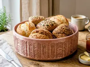 Brötchenkorb mit Ähren-Motiv