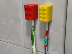 Brick toothbrush holder