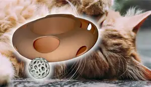 Cat Track Ball Toy Game 3D Printed Marble Run