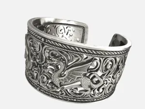 Dragon Silver Bracelet