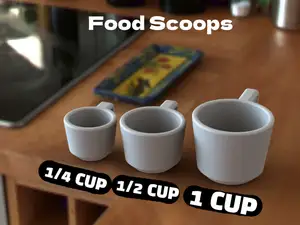 Pet Food Measuring Cups – 1/4, 1/2, 1, 1.5 Cup
