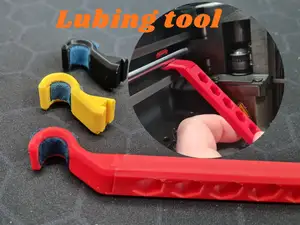 Printer linear rod cleaning/lubing tool