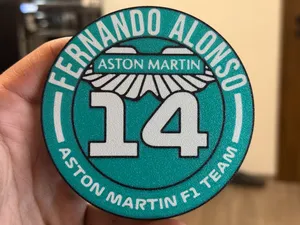 Fernando Alonso F1 Aston coaster