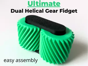 Dual helical gear fidget
